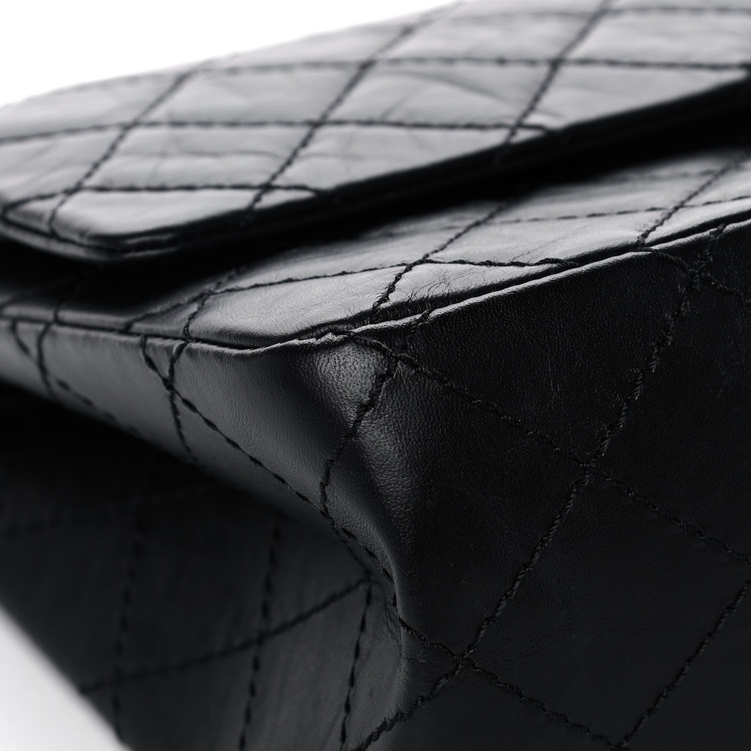 Chanel Aged Calfskin Quilted 2.55 Reissue 226 Flap Black 9 of 13