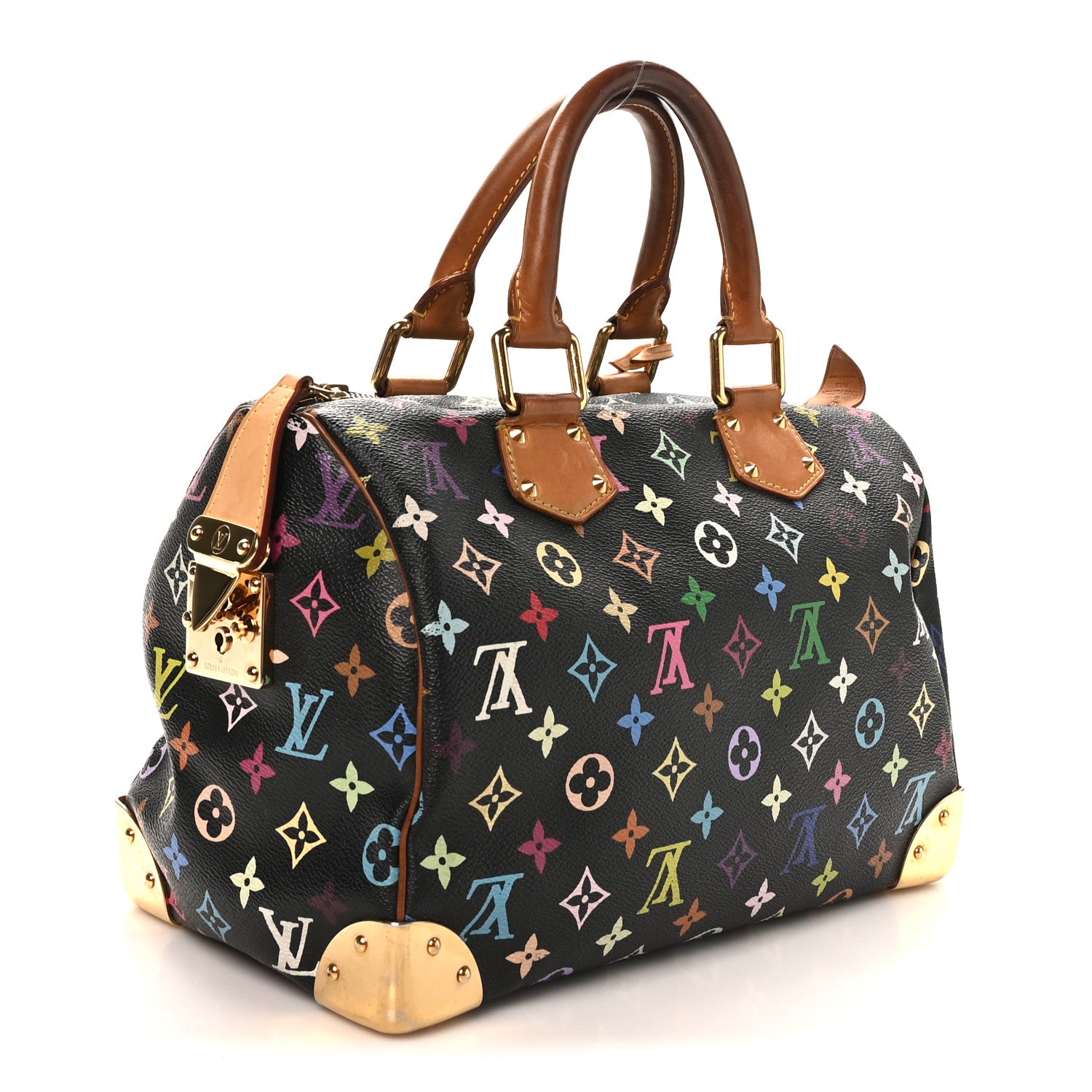 Louis Vuitton Monogram Multicolor Speedy 30 Black 3 of 12
