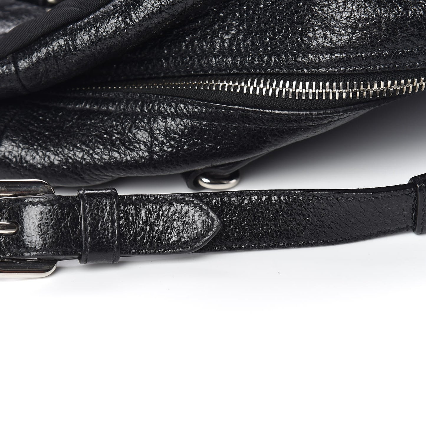 Tessuto Nylon Cervo Lux Dome Satchel Black