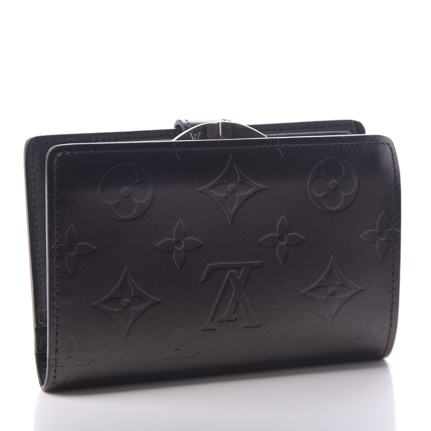 Mat Monogram French Purse Wallet Black