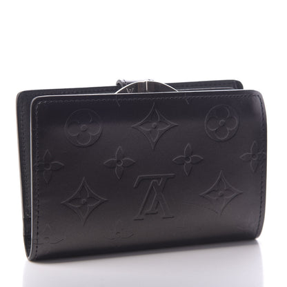 Louis Vuitton Mat Monogram French Purse Wallet Black 3 of 6
