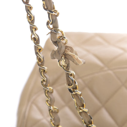 Chanel Lambskin Quilted Jumbo Single Flap Beige 20 of 27