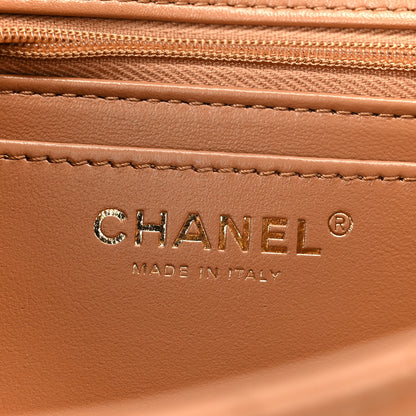 Chanel Shiny Lambskin Quilted Mini Flap Brown 6 of 11