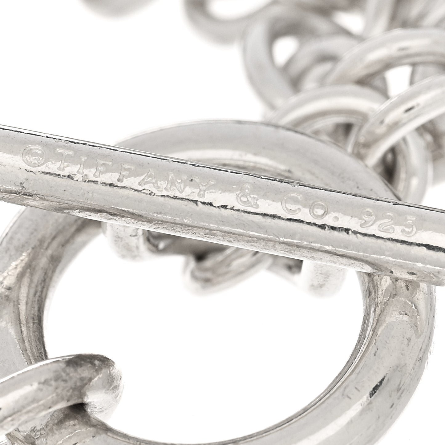 Sterling Silver Multi Strand Puff Heart Bracelet