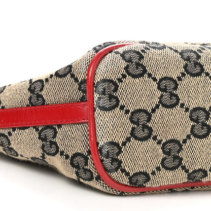 Gucci Monogram Boat Pochette Black Red 9 of 10