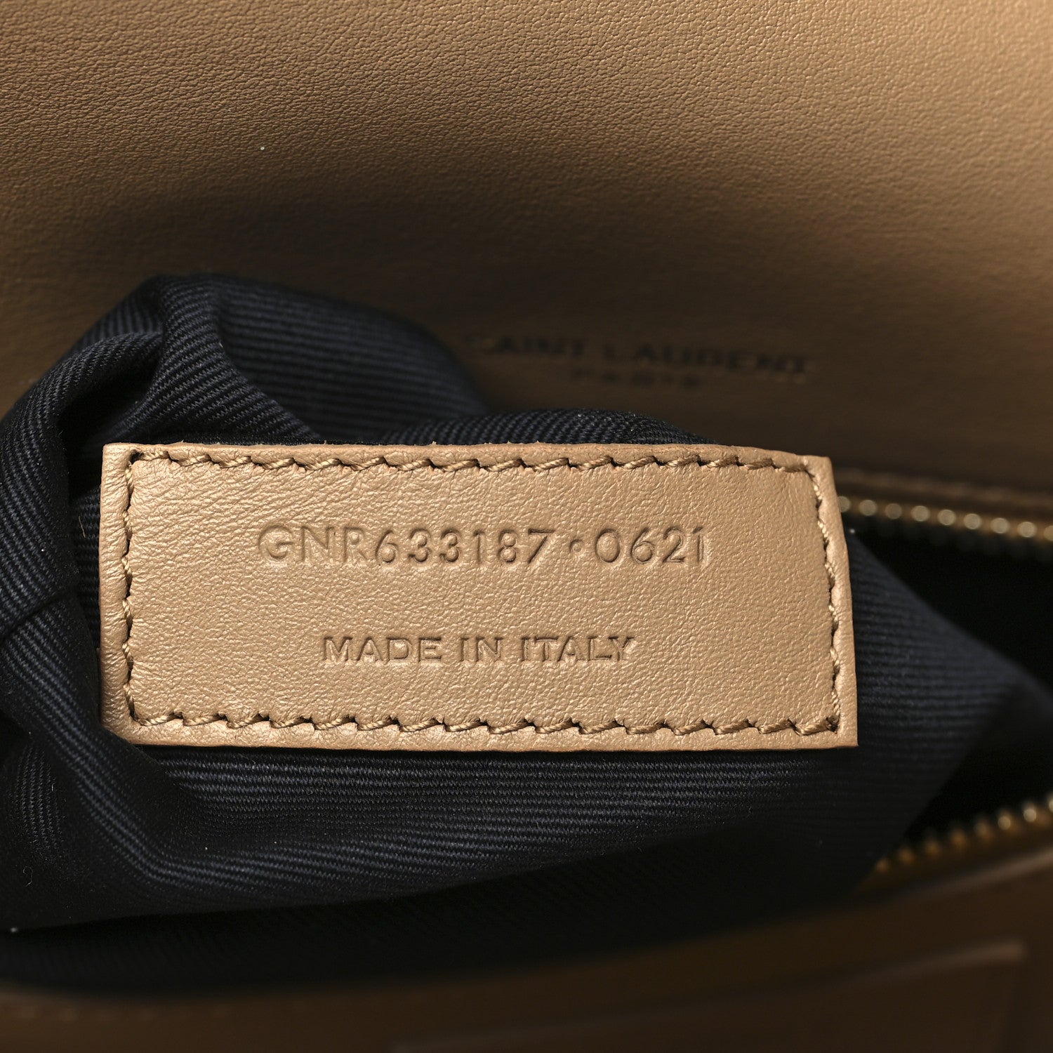 Saint Laurent Nubuck Shearling Monogram Medium Niki Chain Satchel Ivory Natural Tan 7 of 10