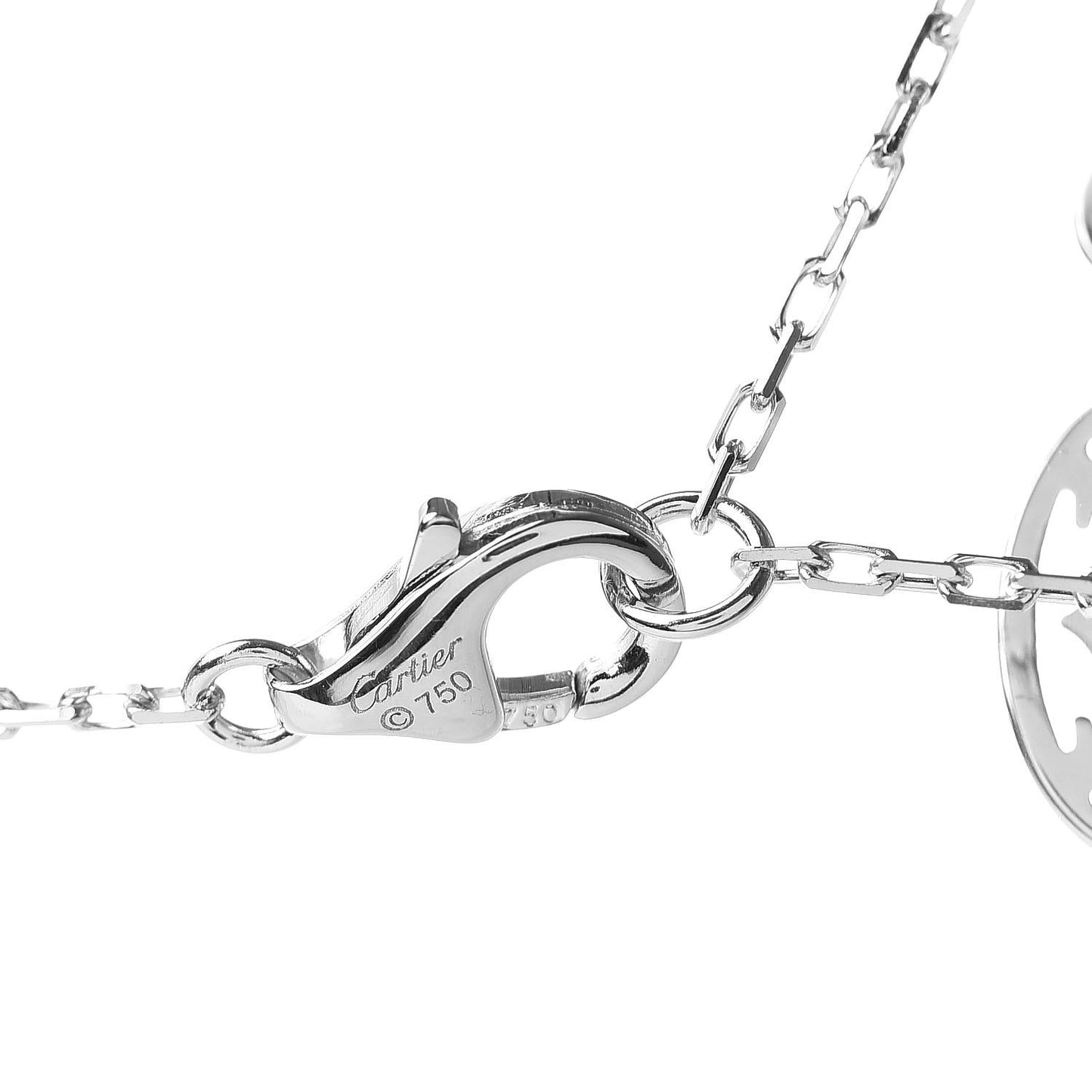 18K White Gold Diamond SM D'Amour Pendant Necklace