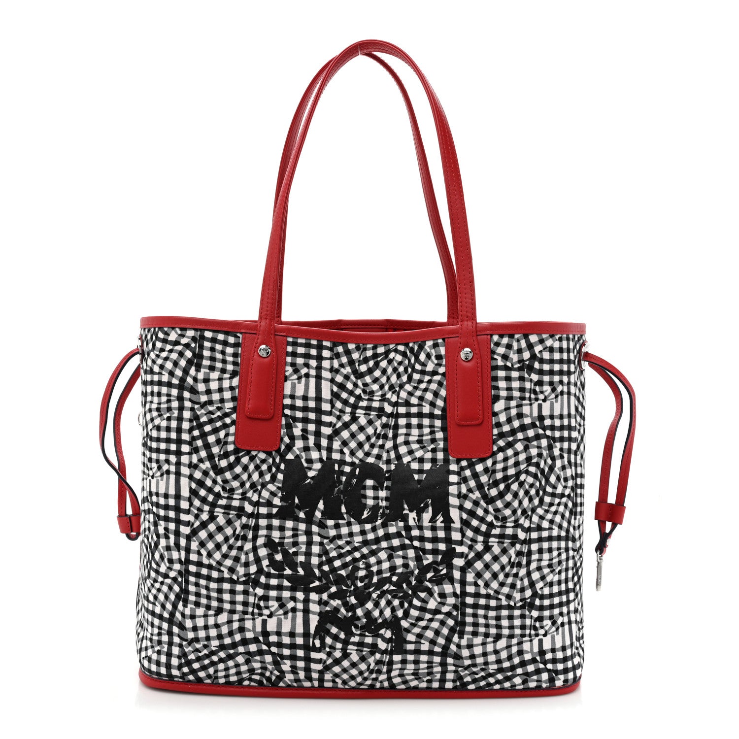 MCM Visetos Large Liz Reversible Shopper Tote Ruby Red 2 of 18