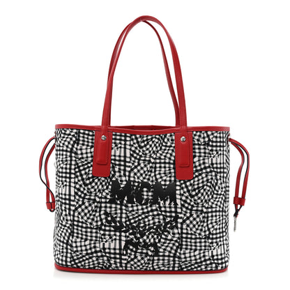 MCM Visetos Large Liz Reversible Shopper Tote Ruby Red 2 of 18