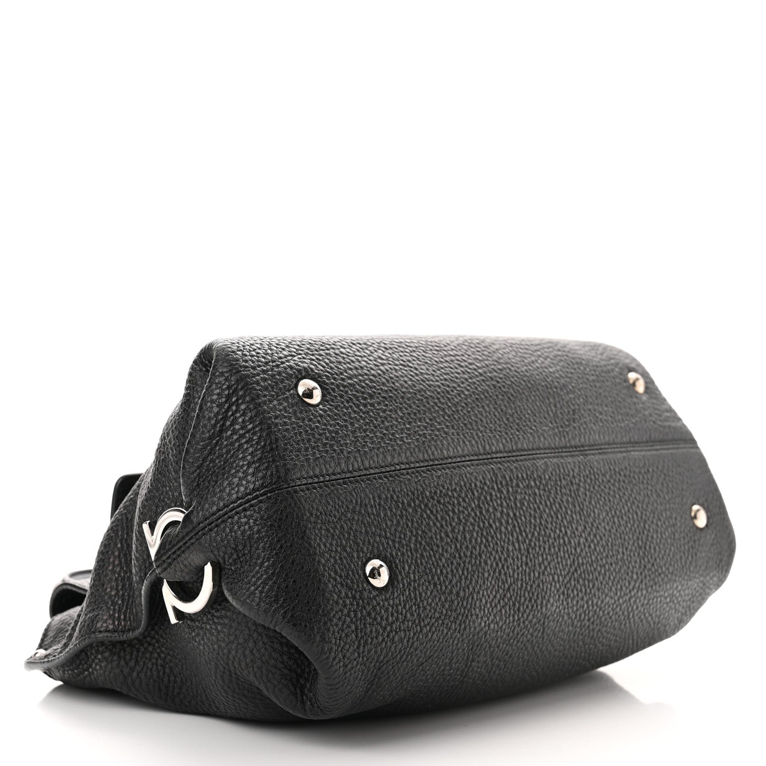 Salvatore Ferragamo Calfskin Medium Sofia Satchel Black 4 of 9