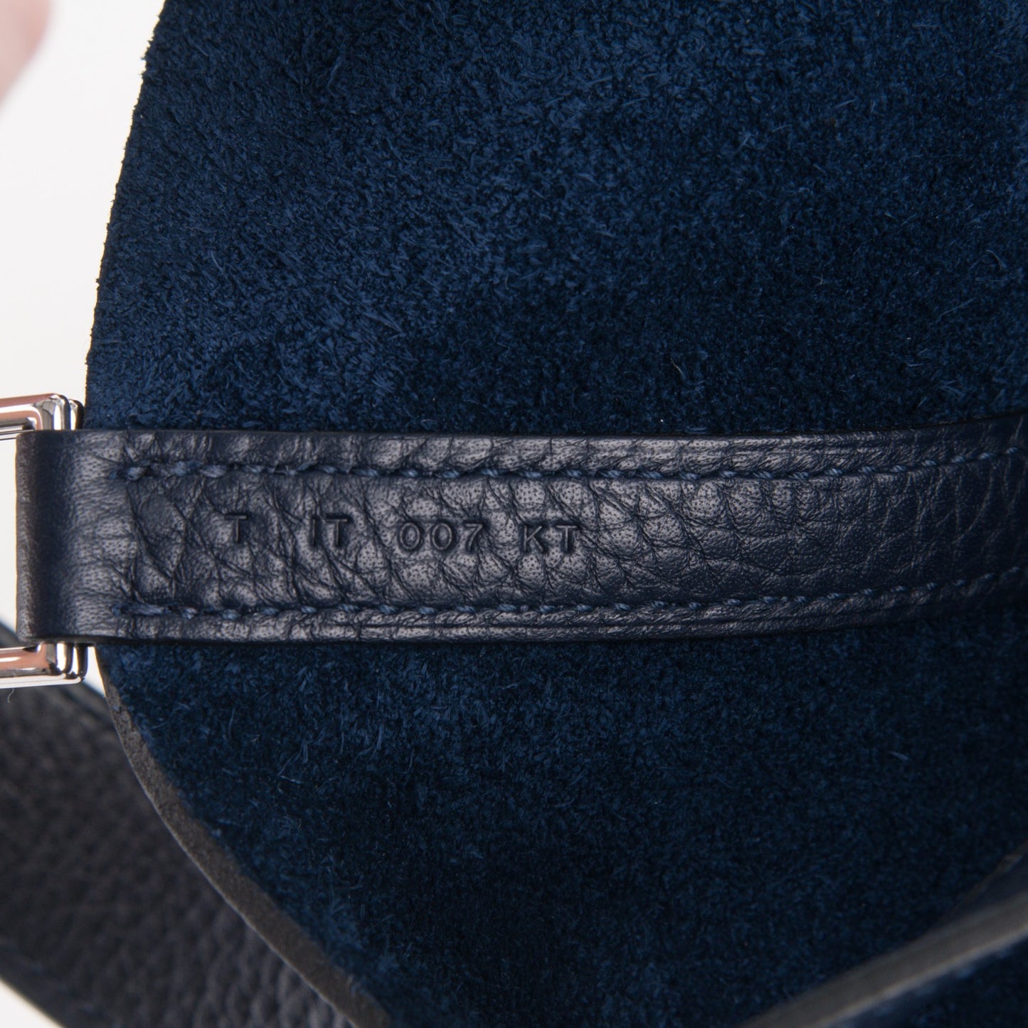 Taurillon Clemence Picotin Lock 22 MM Bleu Nuit