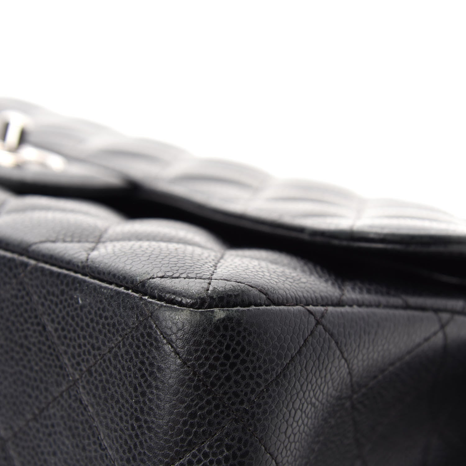 Chanel Caviar Quilted Jumbo Double Flap Black 8 of 19
