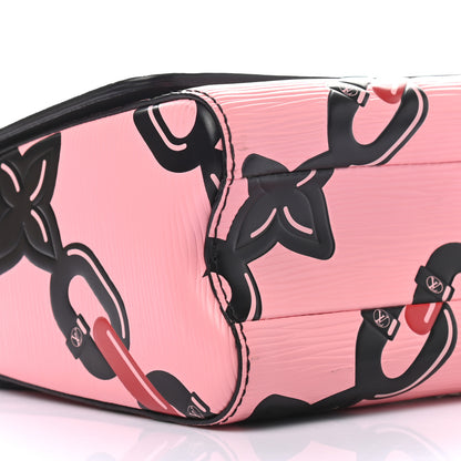 Louis Vuitton Epi Chain Flower Twist Shoulder Bag MM Pink 8 of 10