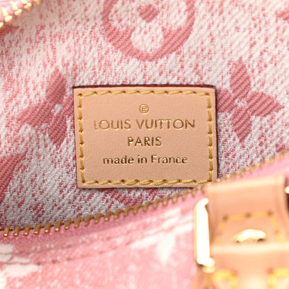 Louis Vuitton Monogram Jacquard Denim Nano Speedy Bandouliere Pink 6 of 10