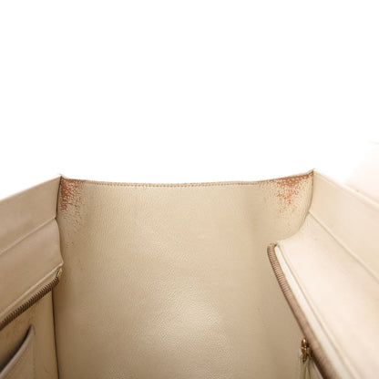 Celine Smooth Calfskin Mini Tri-Color Luggage White 10 of 15