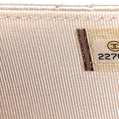 Chanel Pearly Caviar Quilted Wallet On Chain WOC Light Gold 8 of 12