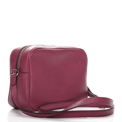 Gucci Pebbled Calfskin Small Soho Disco Bag Peonia Flower 3 of 8