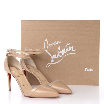 Christian Louboutin Kid Uptown Double 85 Pumps 36.5 Nude 9 of 9