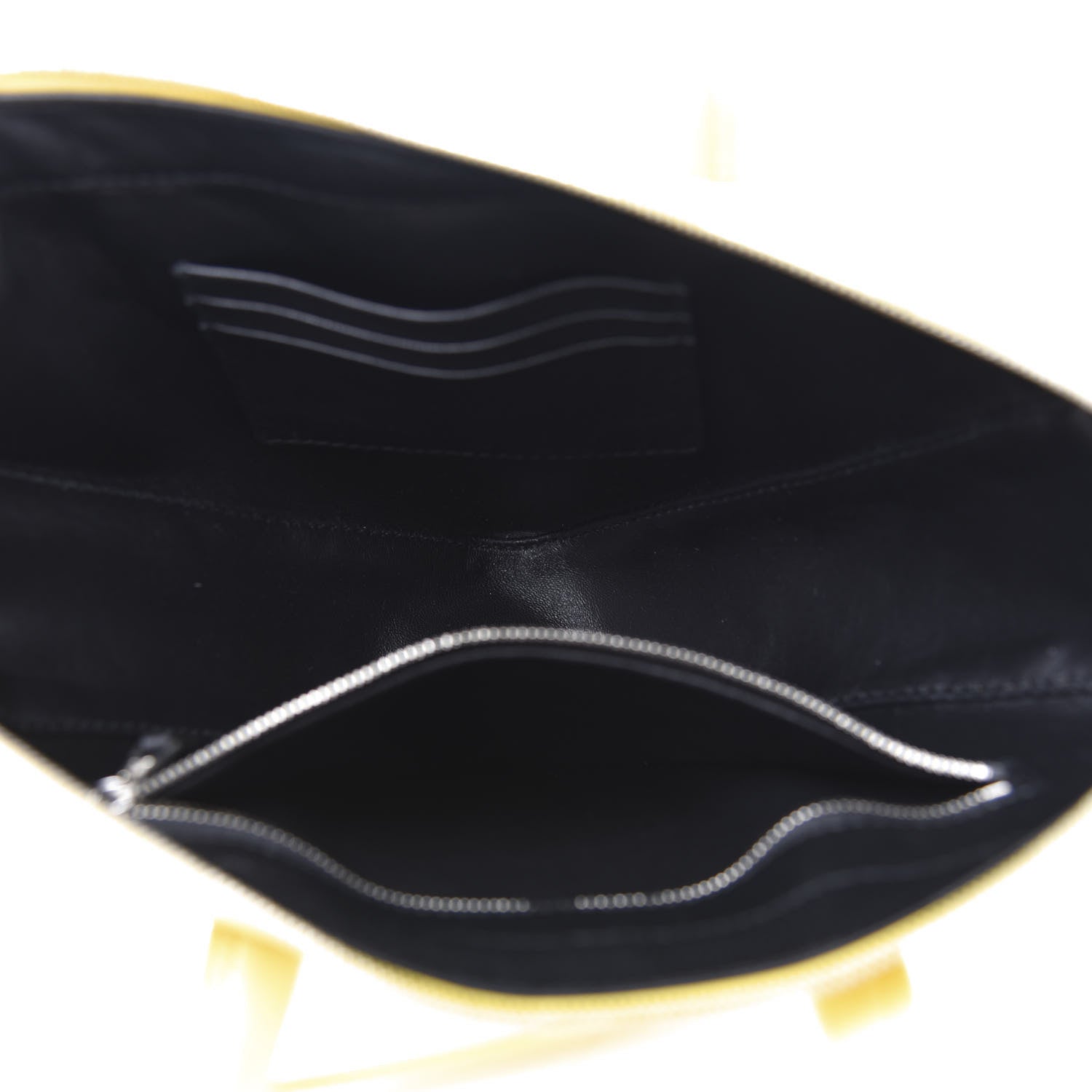Balenciaga Shiny Day Calfskin Logo XS Triangle Duffle Jaune Black 5 of 11
