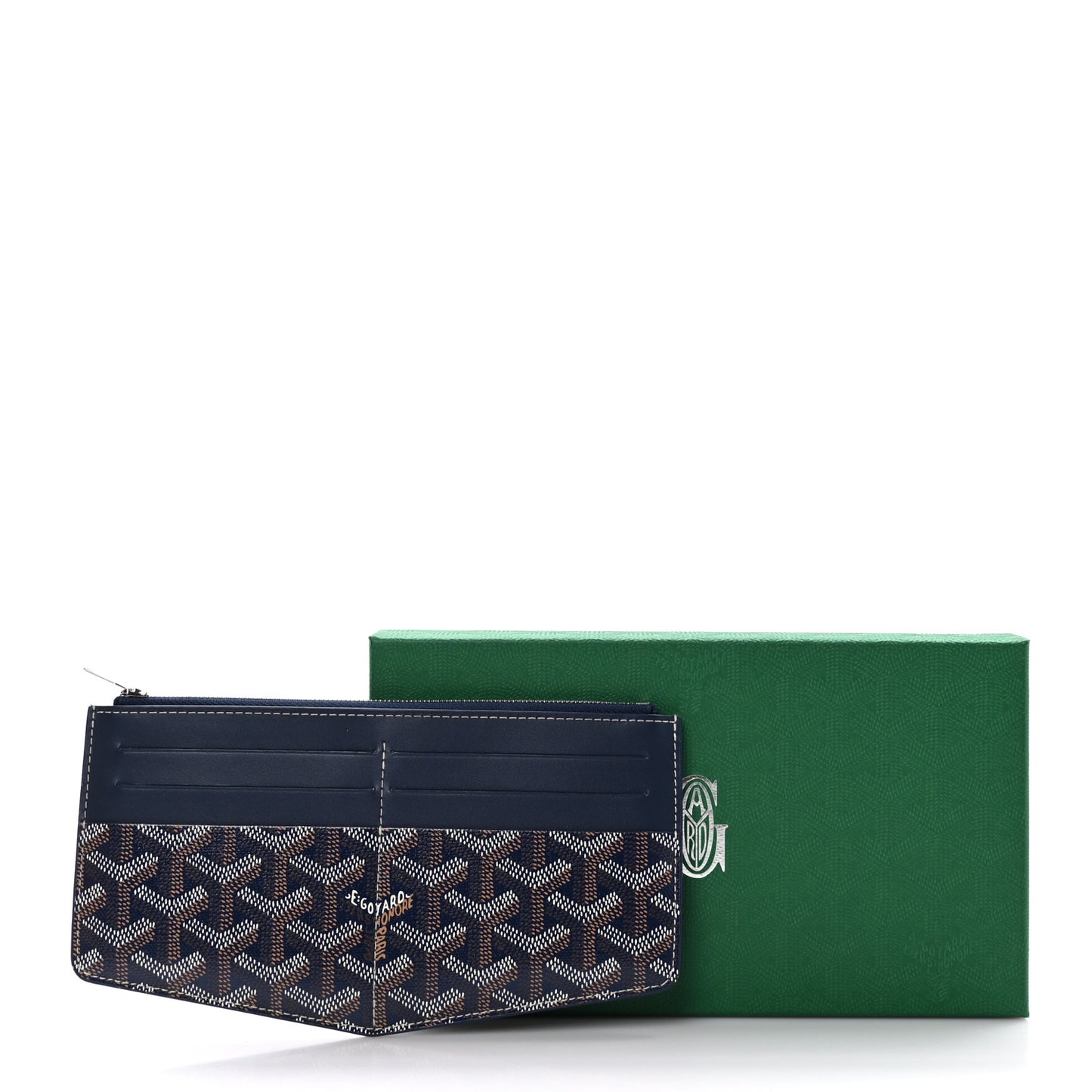 Goyardine Insert Louise Wallet Navy