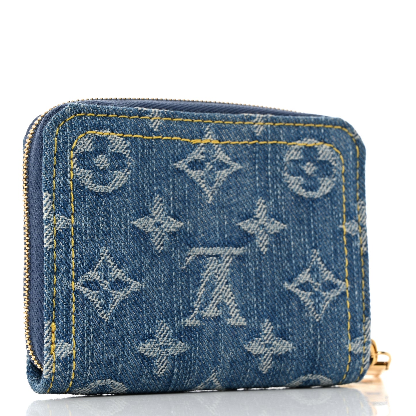 Denim Monogram Zippy Coin Purse Blue