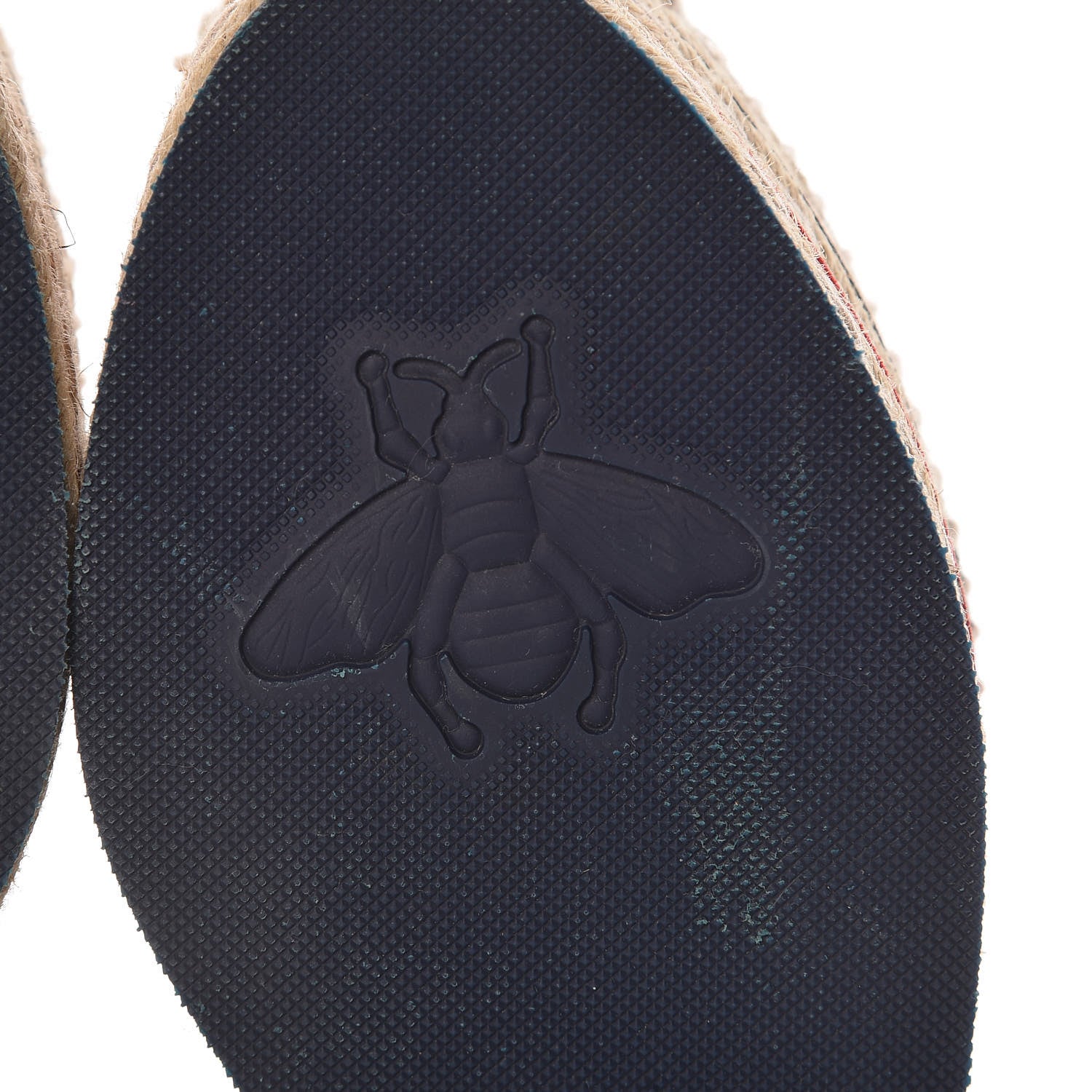 Gucci Canvas Logo Lace-Up Platform Espadrilles 35 Greggio Grege 8 of 18