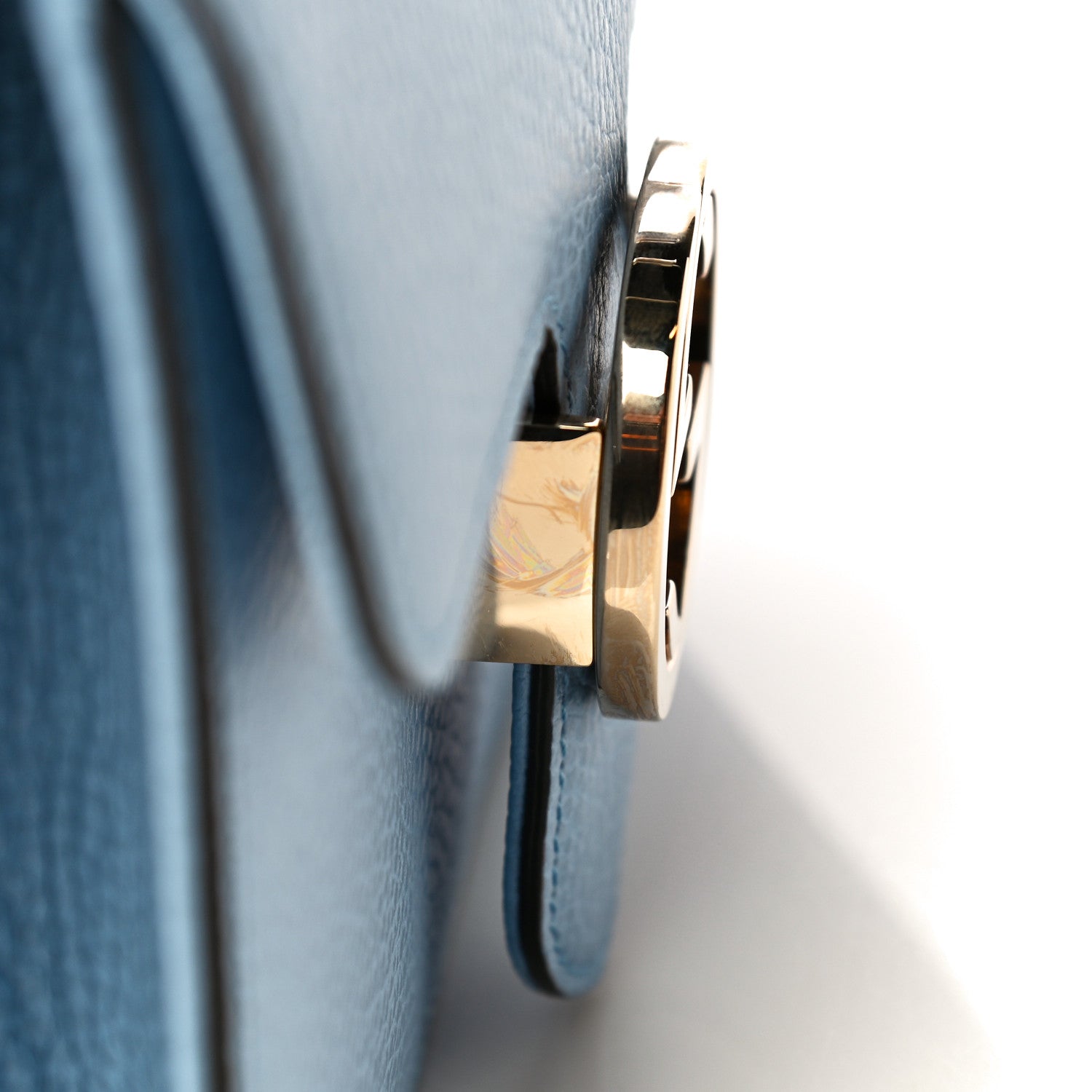 Gucci Dollar Calfskin Small Interlocking G Shoulder Bag Mineral Blue 12 of 14