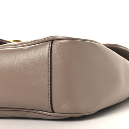 Gucci Calfskin Matelasse Small GG Marmont Shoulder Bag Porcelain Rose 10 of 11