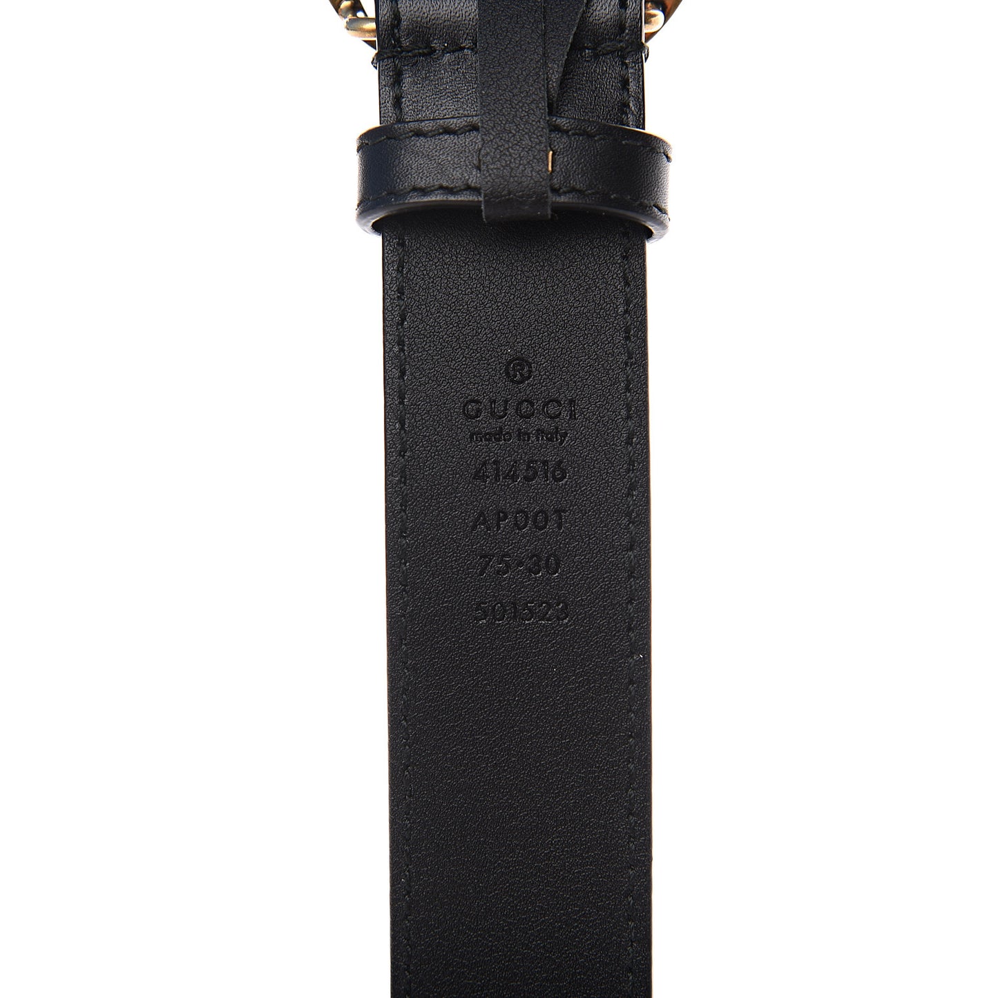 Calfskin Double G 30mm Belt 75 30 Black