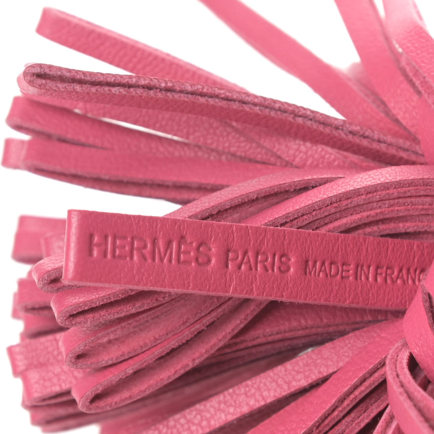 Lambskin Carmen Tassel Key Holder Rose Azalee