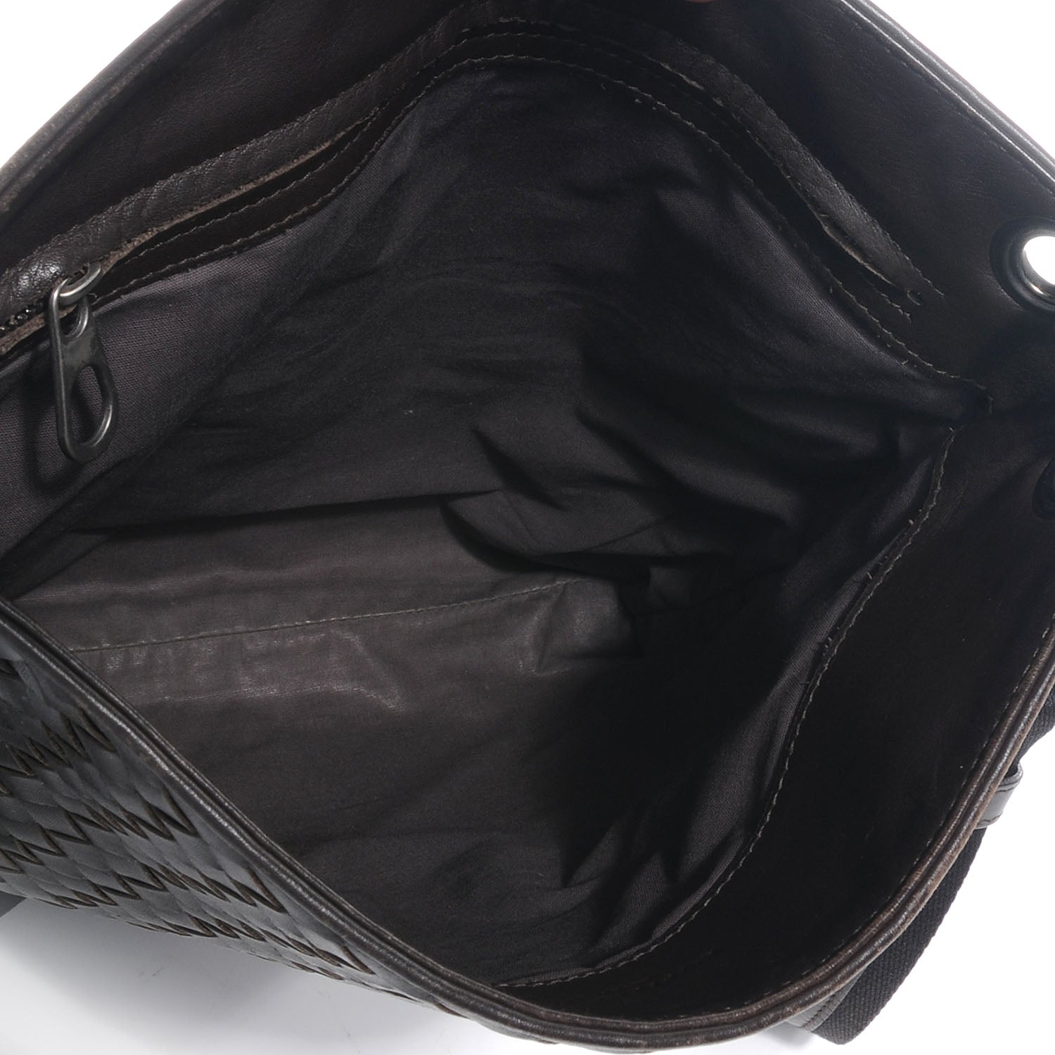 Bottega Veneta Nappa Intrecciato VN Flat Messenger Bag Ebano 5 of 8