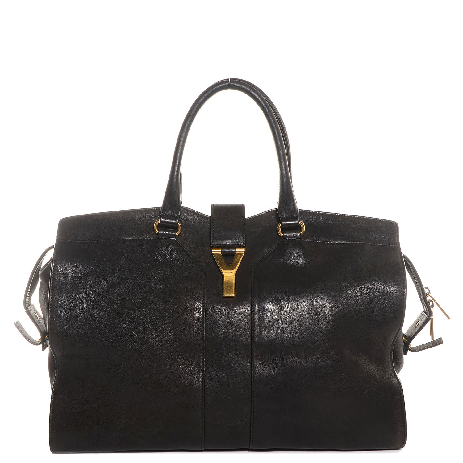 Saint Laurent Chevre Large Cabas ChYc Black 1 of 8