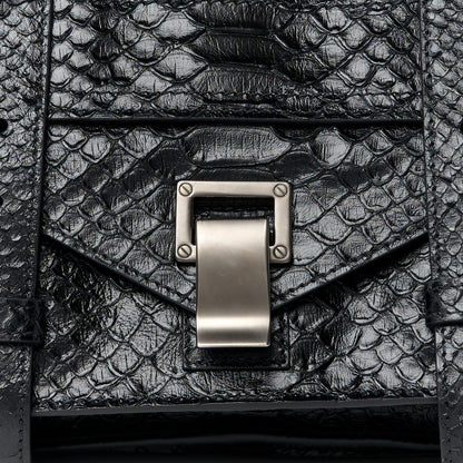 Proenza Schouler PROENZA SCHOULER Snakeskin Tiny PS1 Satchel Black 9 of 11