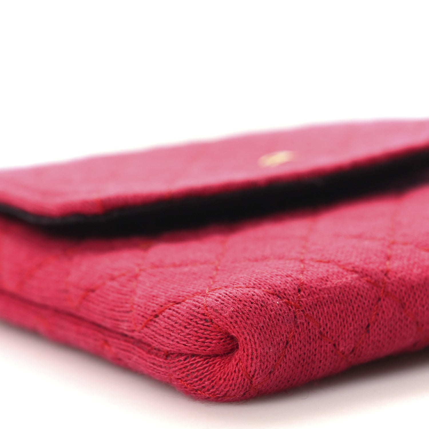 Chanel Jersey Quilted Micro Flap Bag Red 8 of 11