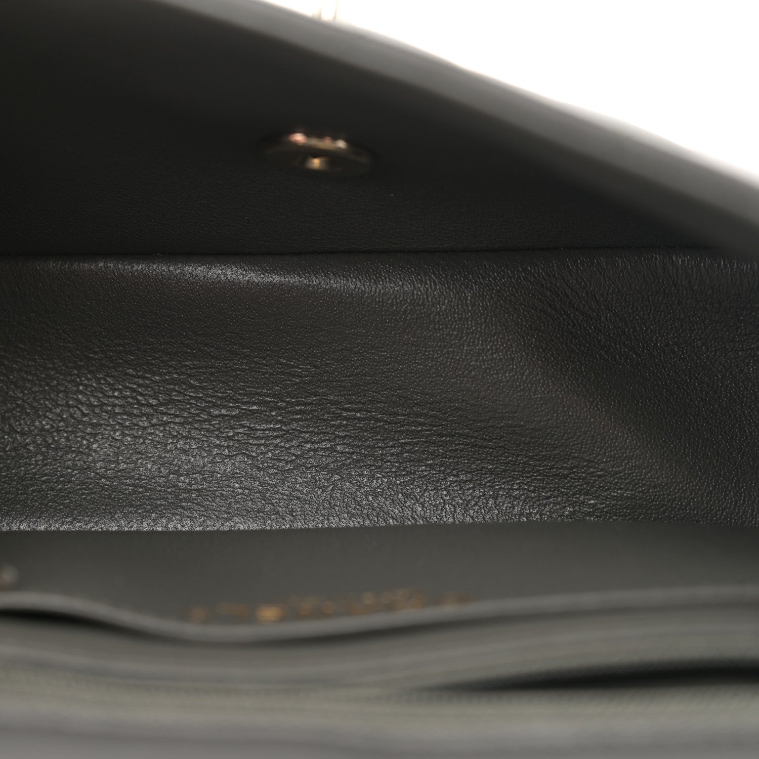 Chanel Lambskin Quilted Mini Rectangular Flap Dark Grey 5 of 11