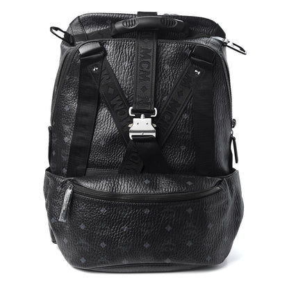 MCM Visetos Medium Jemison Backpack Black 1 of 9