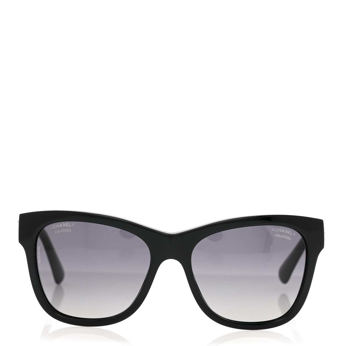 Acetate Polarized Square CC Sunglasses 5380 Black