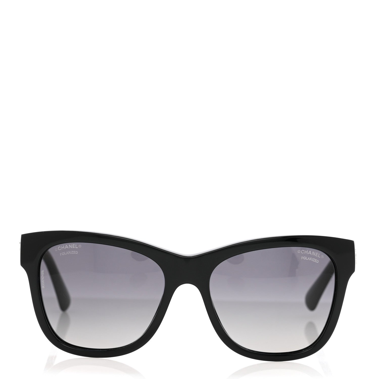 Chanel Acetate Polarized Square CC Sunglasses 5380 Black 3 of 8