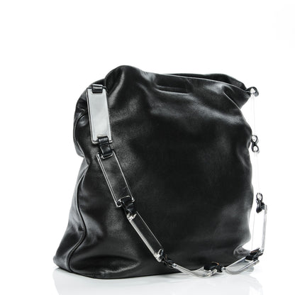 Prada Soft Calf Lucite Hobo Nero Black 3 of 11