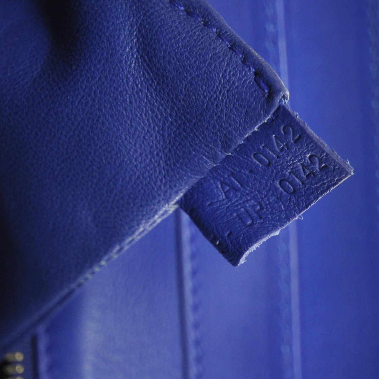 Smooth Calfskin Mini Luggage Bag Cobalt