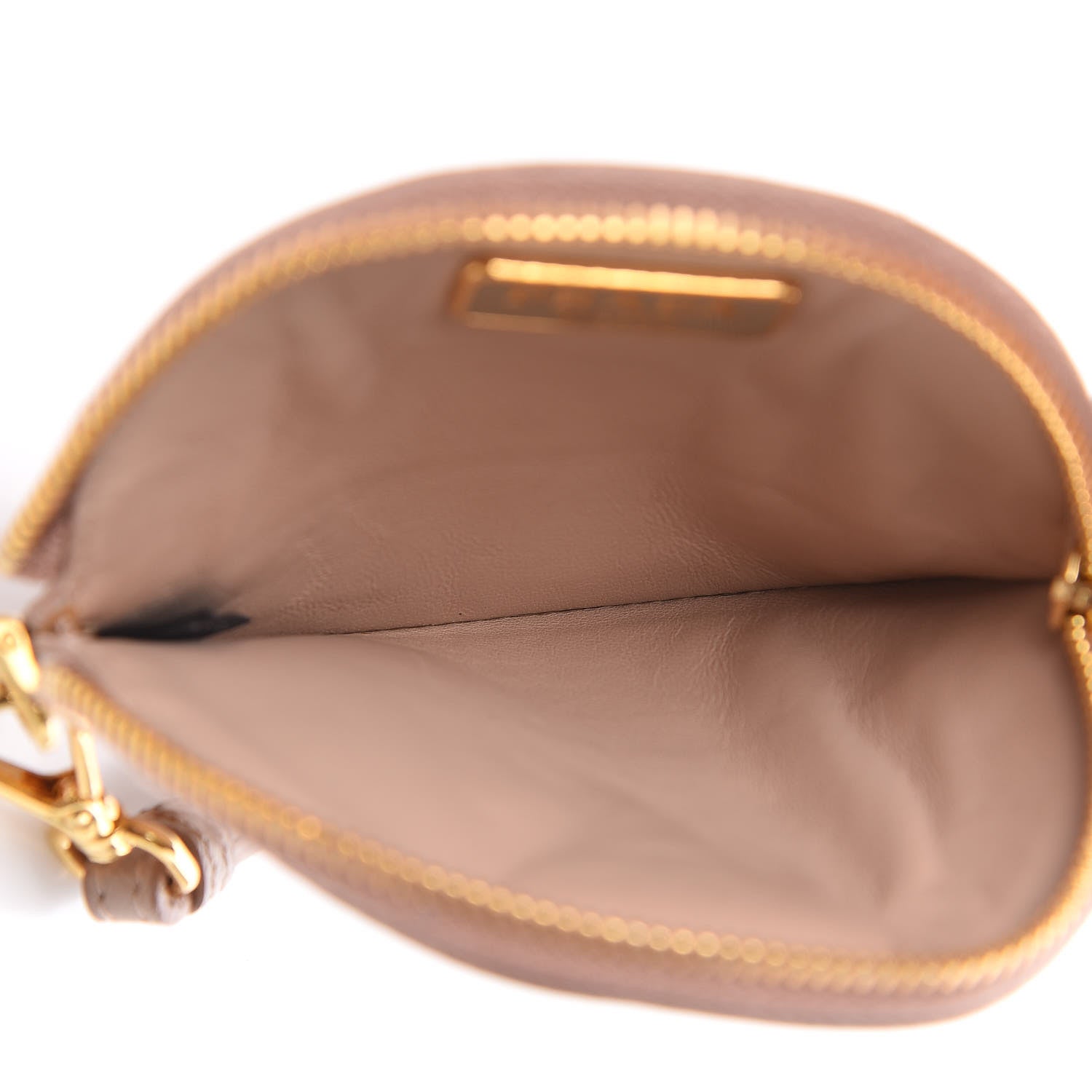 Prada Saffiano Round Coin Purse Cammeo 5 of 8