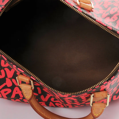 Louis Vuitton Monogram Graffiti Speedy 30 Fuchsia 5 of 14