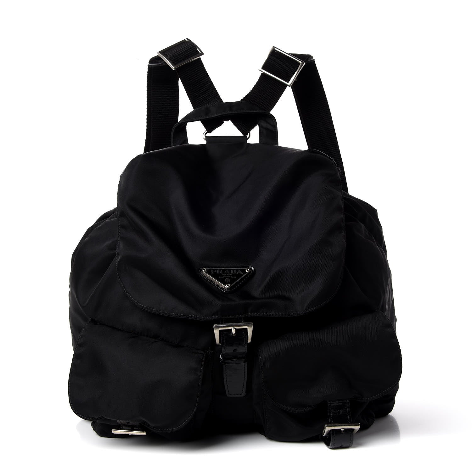 Prada Nylon Vela Medium Backpack Black 1 of 11