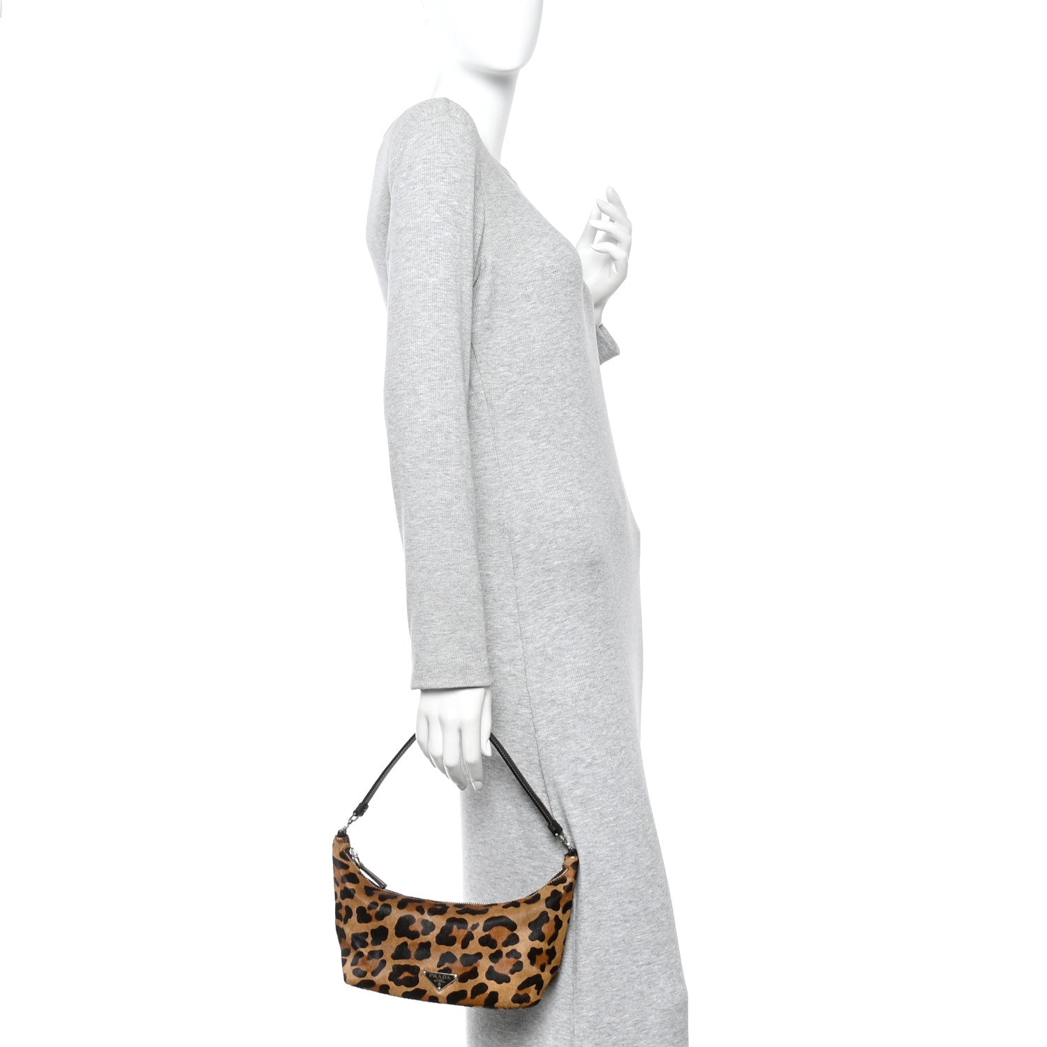 Prada Calf Hair Leopard Print Bag 2 of 15
