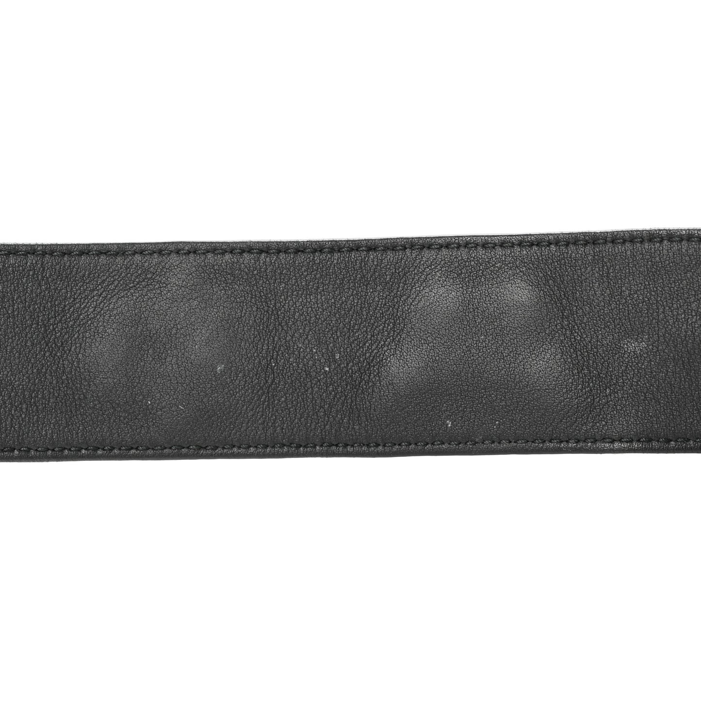 Calfskin Animal Studded Double G 40mm Belt 80 32 Black
