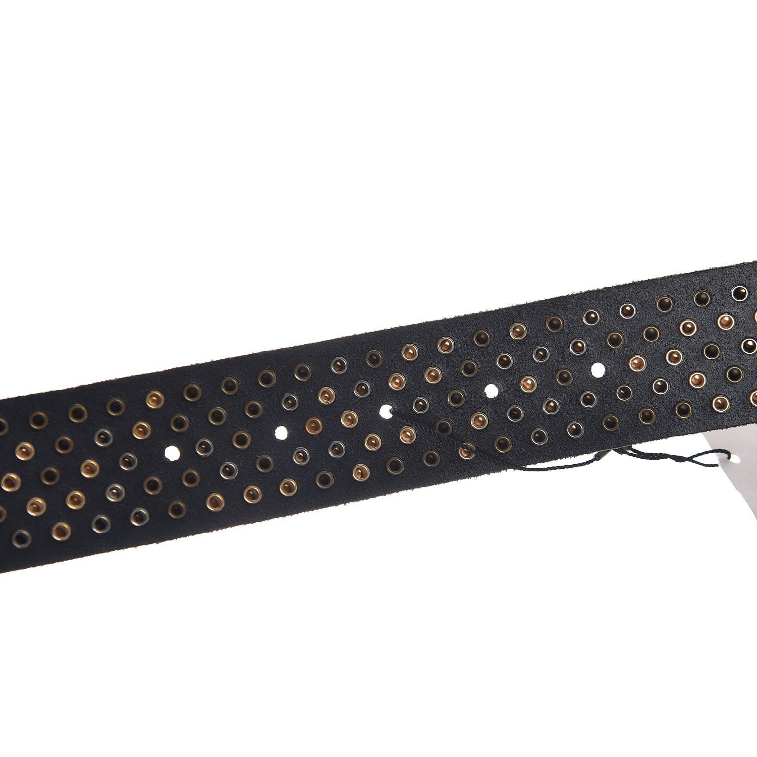 Gucci Calfskin Studded Feline Belt 100 40 Black 5 of 6