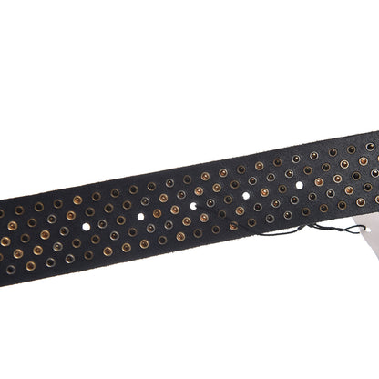 Gucci Calfskin Studded Feline Belt 100 40 Black 5 of 6