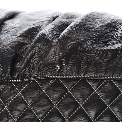 Chanel Vinyl Quilted Melrose Degrade Tote Black 11 of 13
