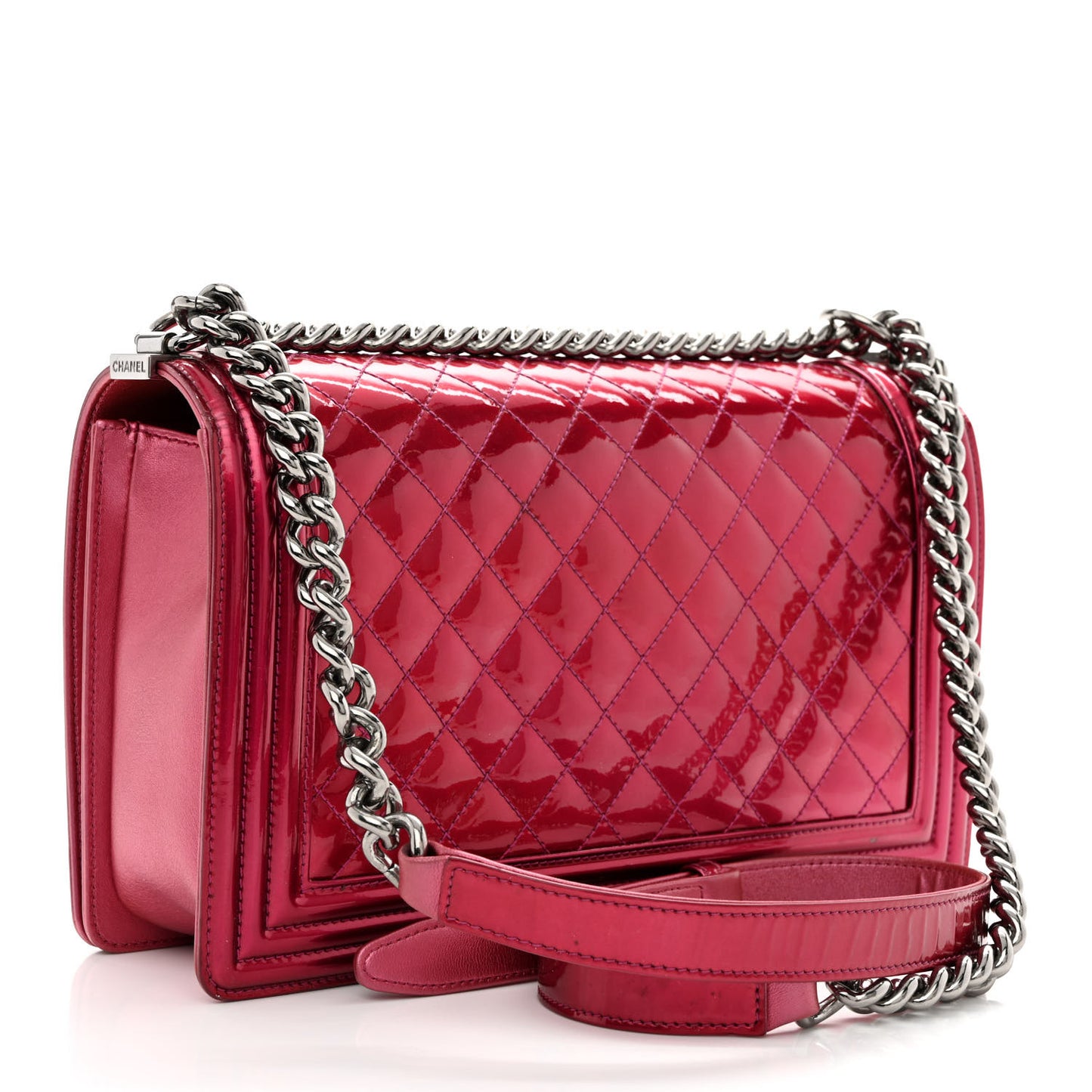 Quilted Patent Pink