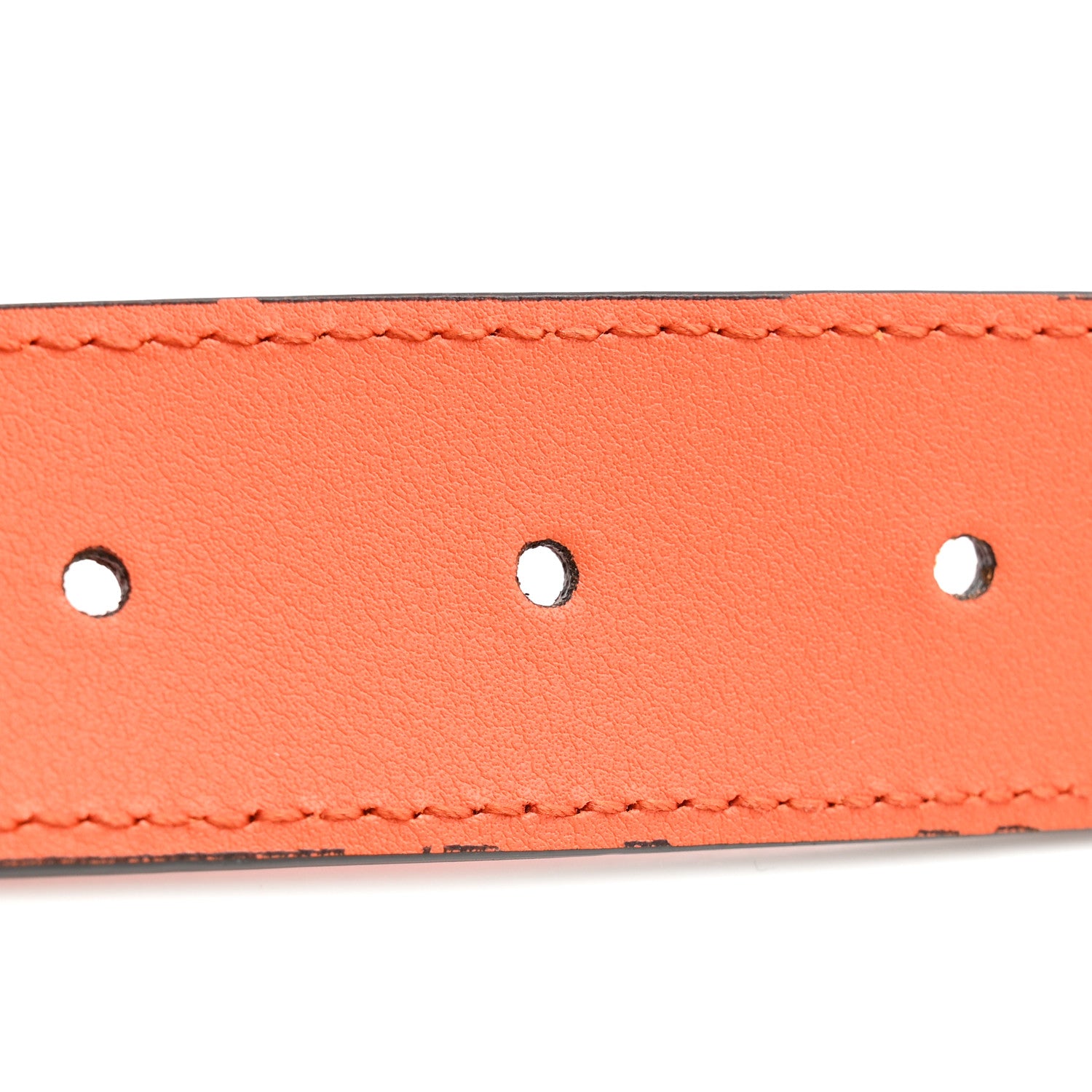 Gucci Azalea Calfskin Enamel Monochrome Double G Belt 90 36 Deep Orange 7 of 8